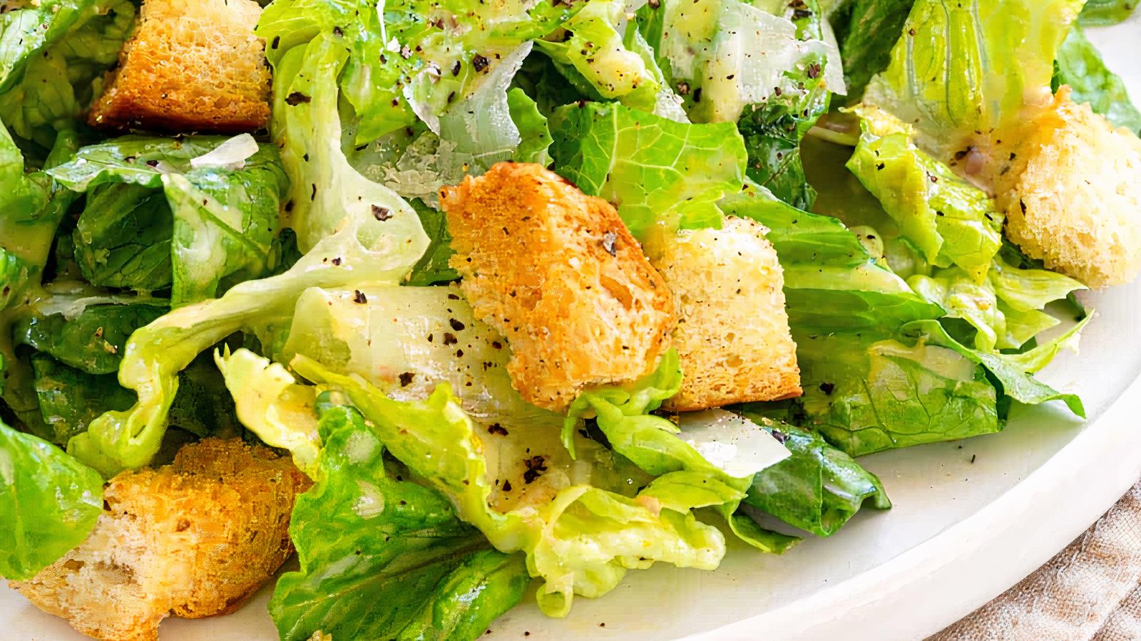 Order Caesar Salad food online from Halal Lamb Gyro Spot store, San Francisco on bringmethat.com