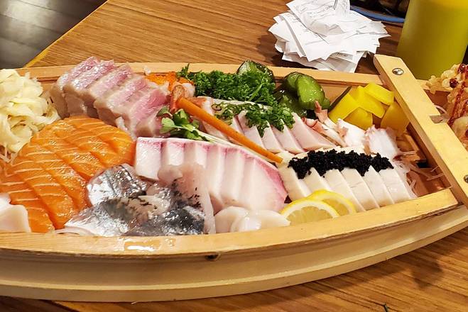 Order Premium Sashimi Boat food online from Azuma store, Cupertino on bringmethat.com