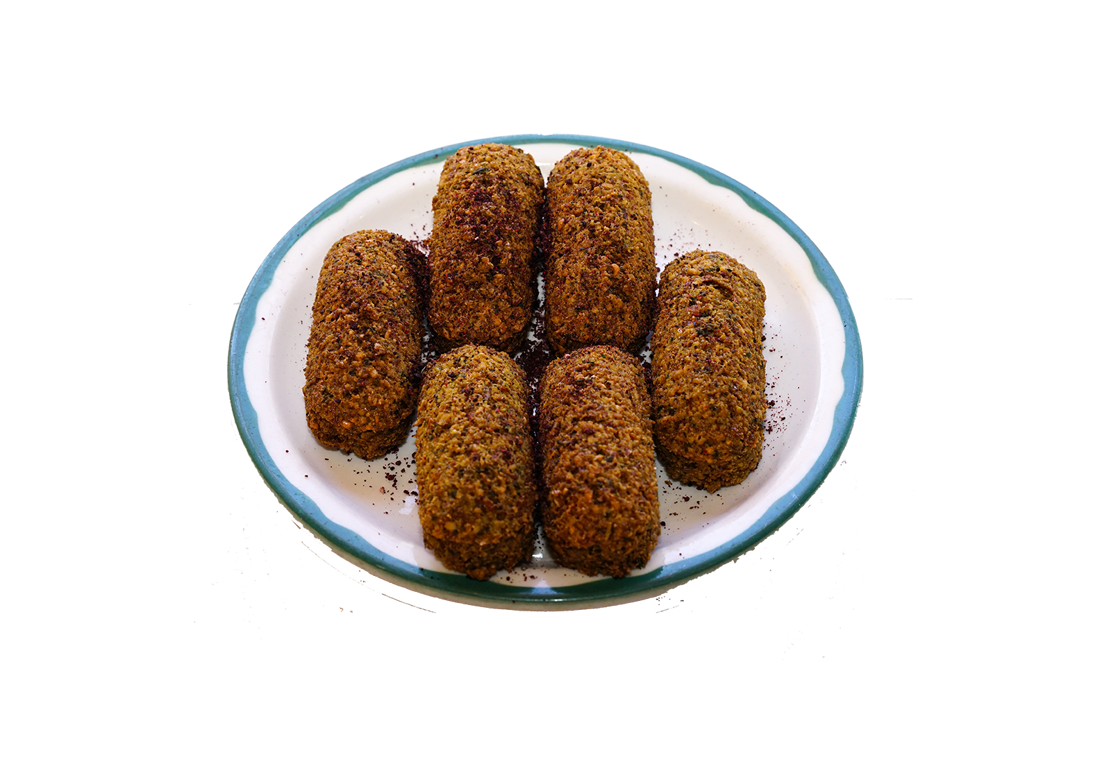 Order Plate of 6 Falafel food online from Abu Salim Middle Eastern Grill store, San Francisco on bringmethat.com