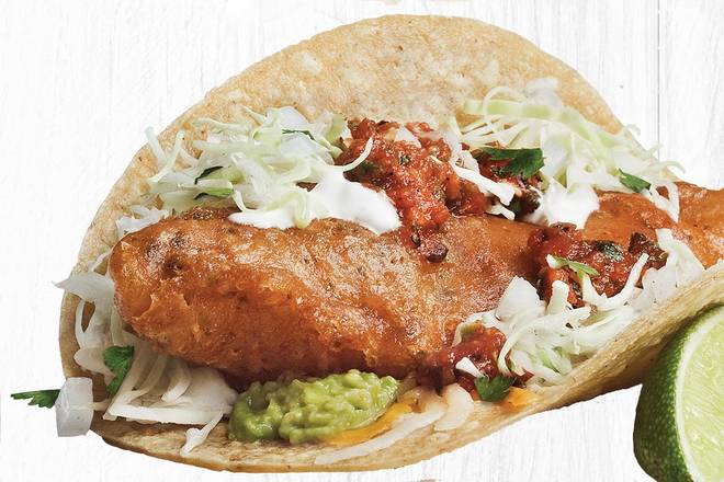 Order Fish Taco Especial Two Taco Plate food online from Rubio store, San Clemente on bringmethat.com