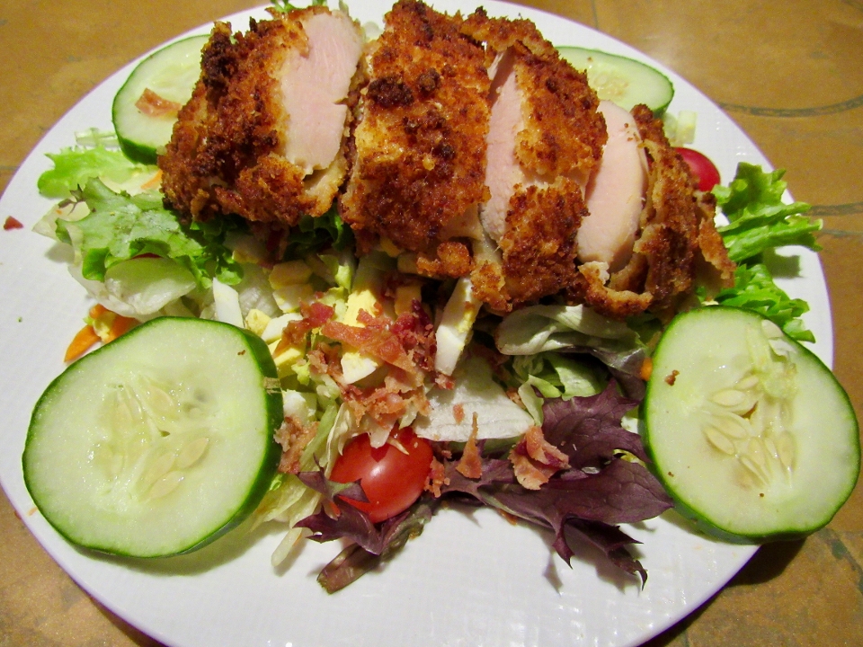 Order Parmesan Chicken Salad food online from The Grapevine Restaurant & Catering store, Buffalo on bringmethat.com