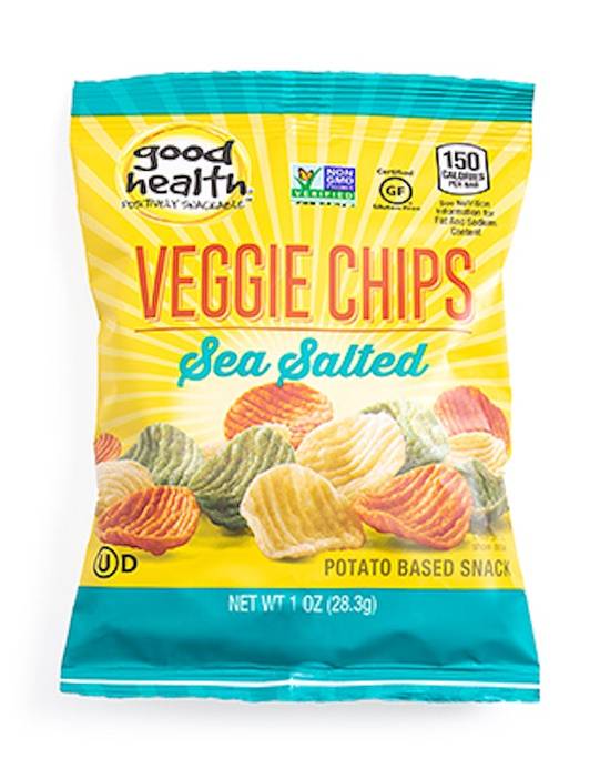 Order Good Health Veggie Chips 1oz Sea Salt food online from Smoothie King store, Berwyn on bringmethat.com