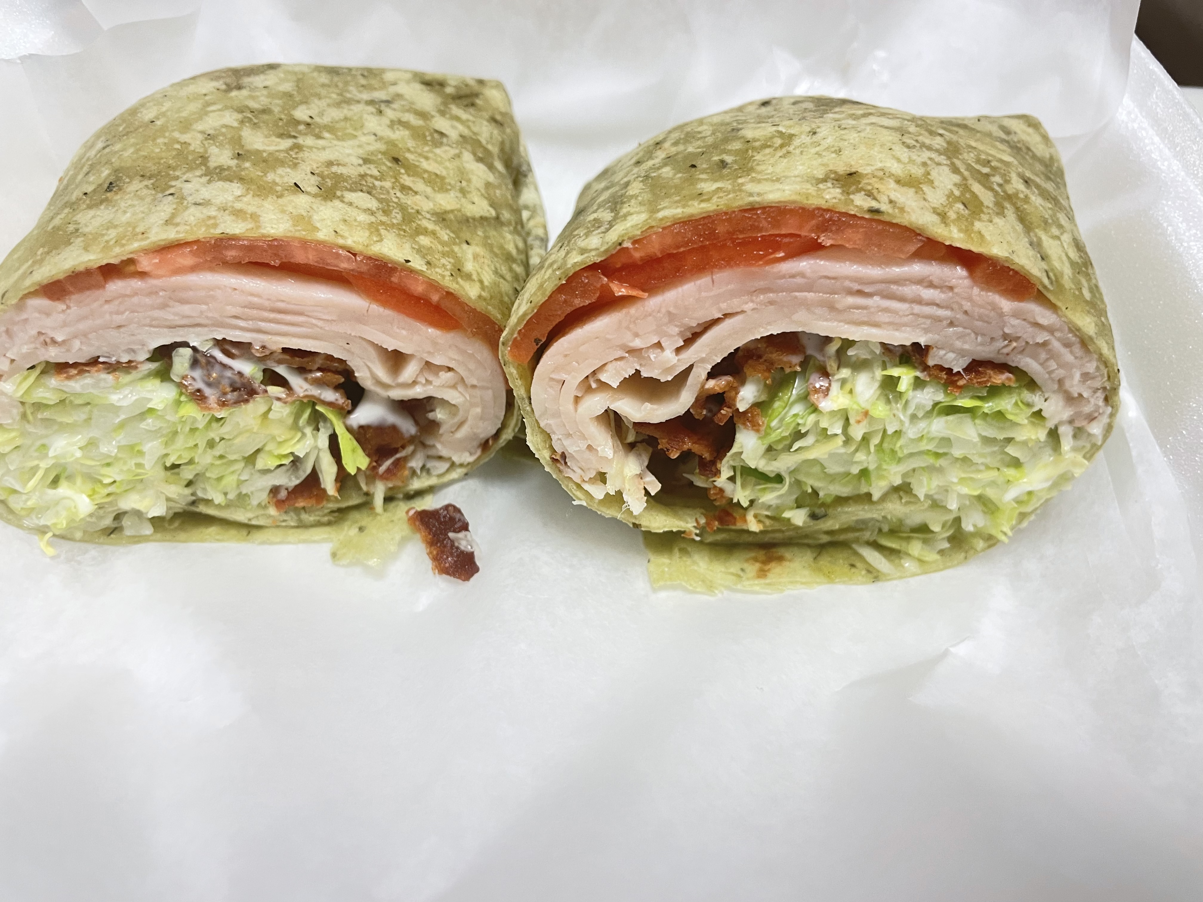 Order Turkey Club Wrap food online from Dolce- carini store, Philadelphia on bringmethat.com