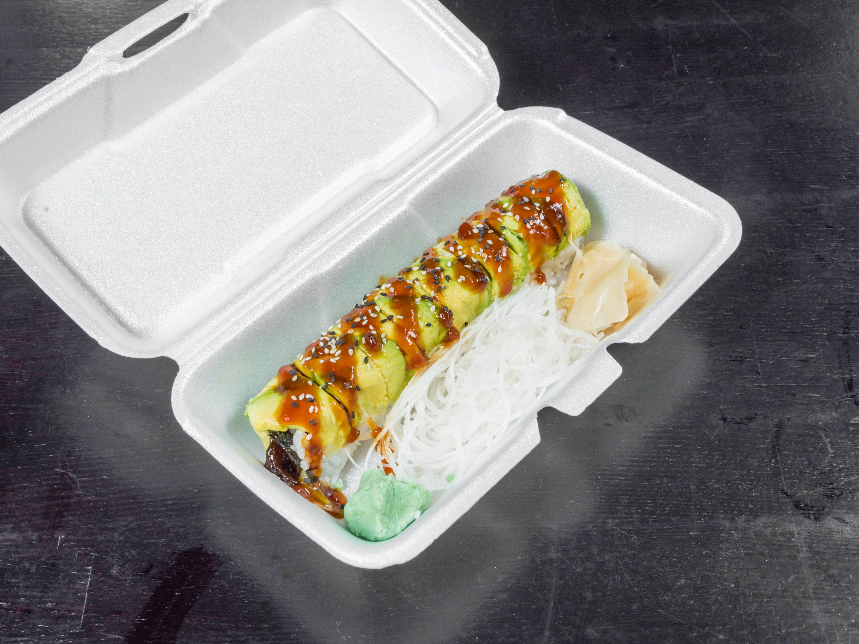 Order Caterpillar Roll food online from Sushi Xuan store, Albuquerque on bringmethat.com