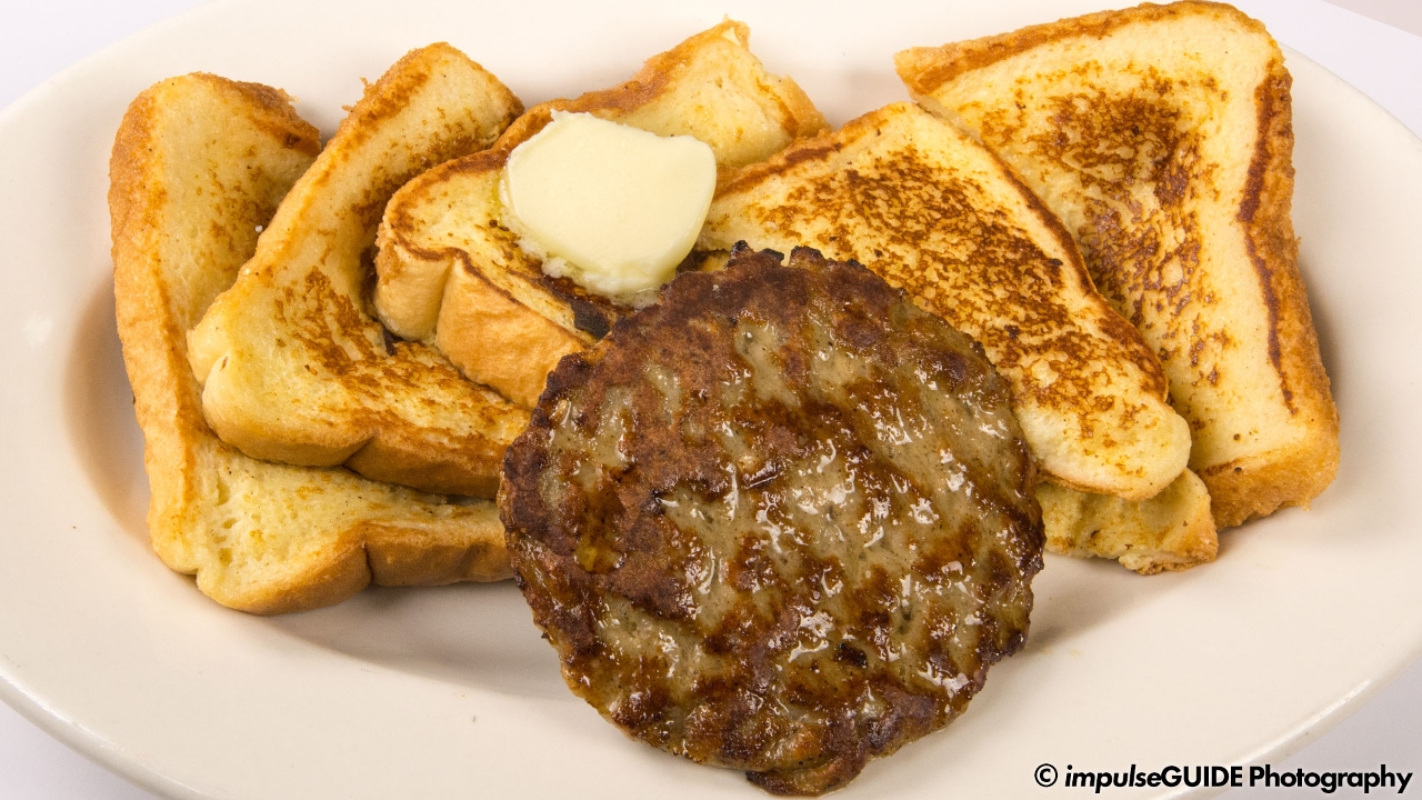 Order French Toast & Sausage food online from Louie's Texas Red Hots store, Buffalo on bringmethat.com