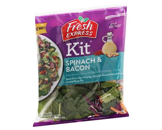 Order Fresh Express · Spinach & Bacon Salad Kit (7.7 oz) food online from Safeway store, Surprise on bringmethat.com