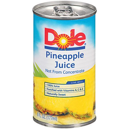 Order DOLE 100% Pineapple Juice 6 OZ Can food online from Village Wine & Spirits store, Ventura on bringmethat.com
