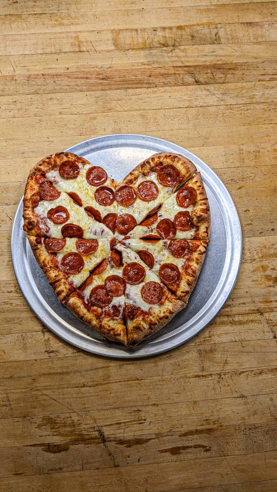 Order Large Heart Shaped Pizza with 1 Topping food online from El Monte Pizza Co store, El Monte on bringmethat.com