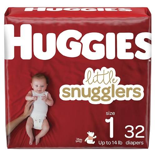 Order Huggies Little Snugglers Baby Diapers Size 1 - 32.0 ea food online from Walgreens store, Grandview Heights on bringmethat.com