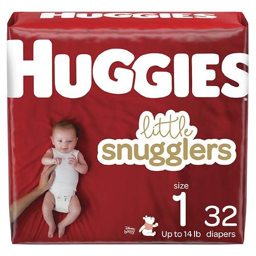 Order Huggies Little Snugglers Baby Diapers Size 1 - 32.0 ea food online from Walgreens store, Stockton on bringmethat.com