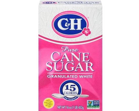 Order C&H Pure Cane Sugar 1 lb (453 g) 16 oz  food online from Pit Stop Liquor Mart store, El Monte on bringmethat.com