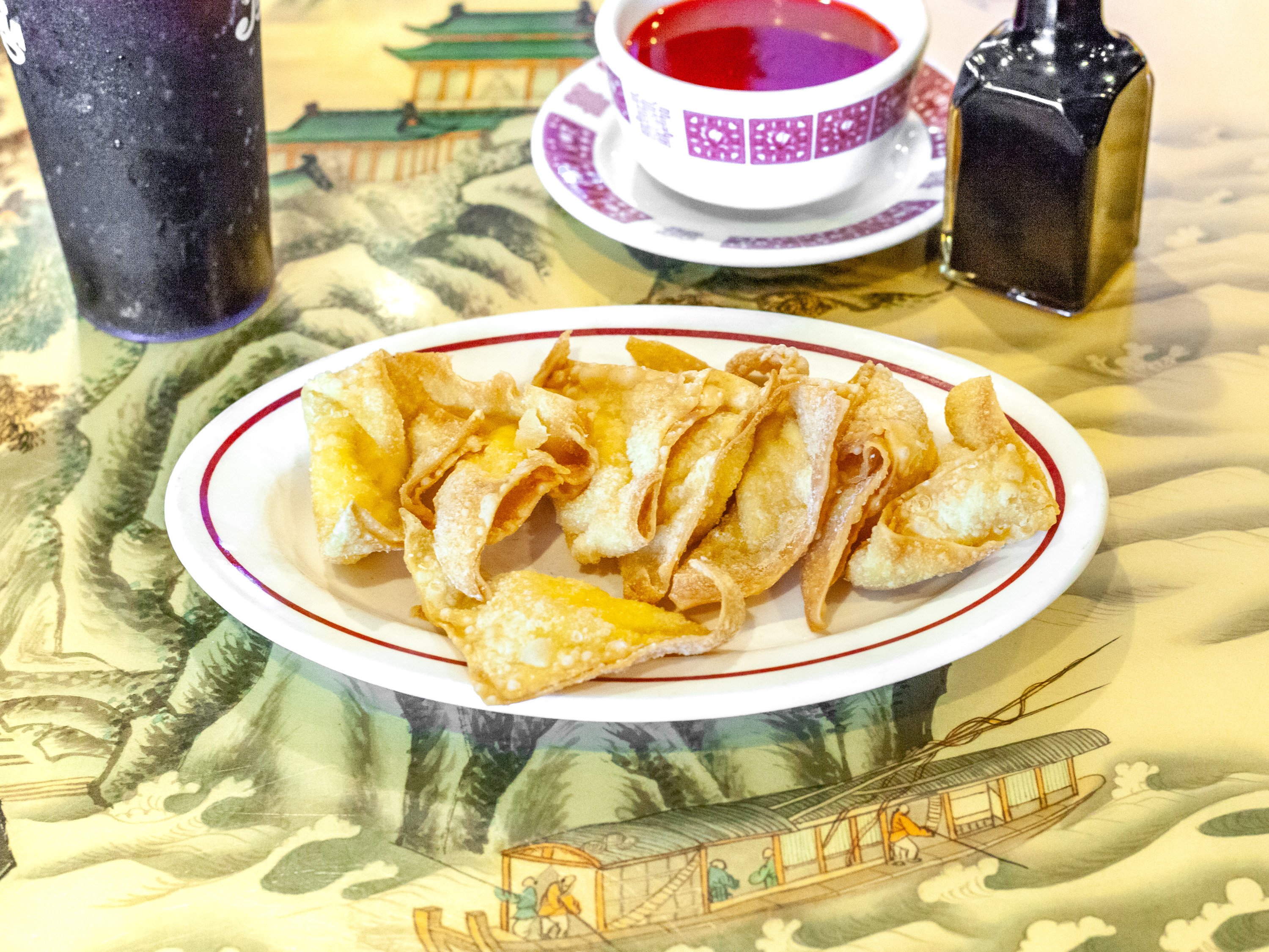 Order S2. Crab Cheese Rangoons (8 pieces) food online from Chinese Pavilion store, Sherwood on bringmethat.com