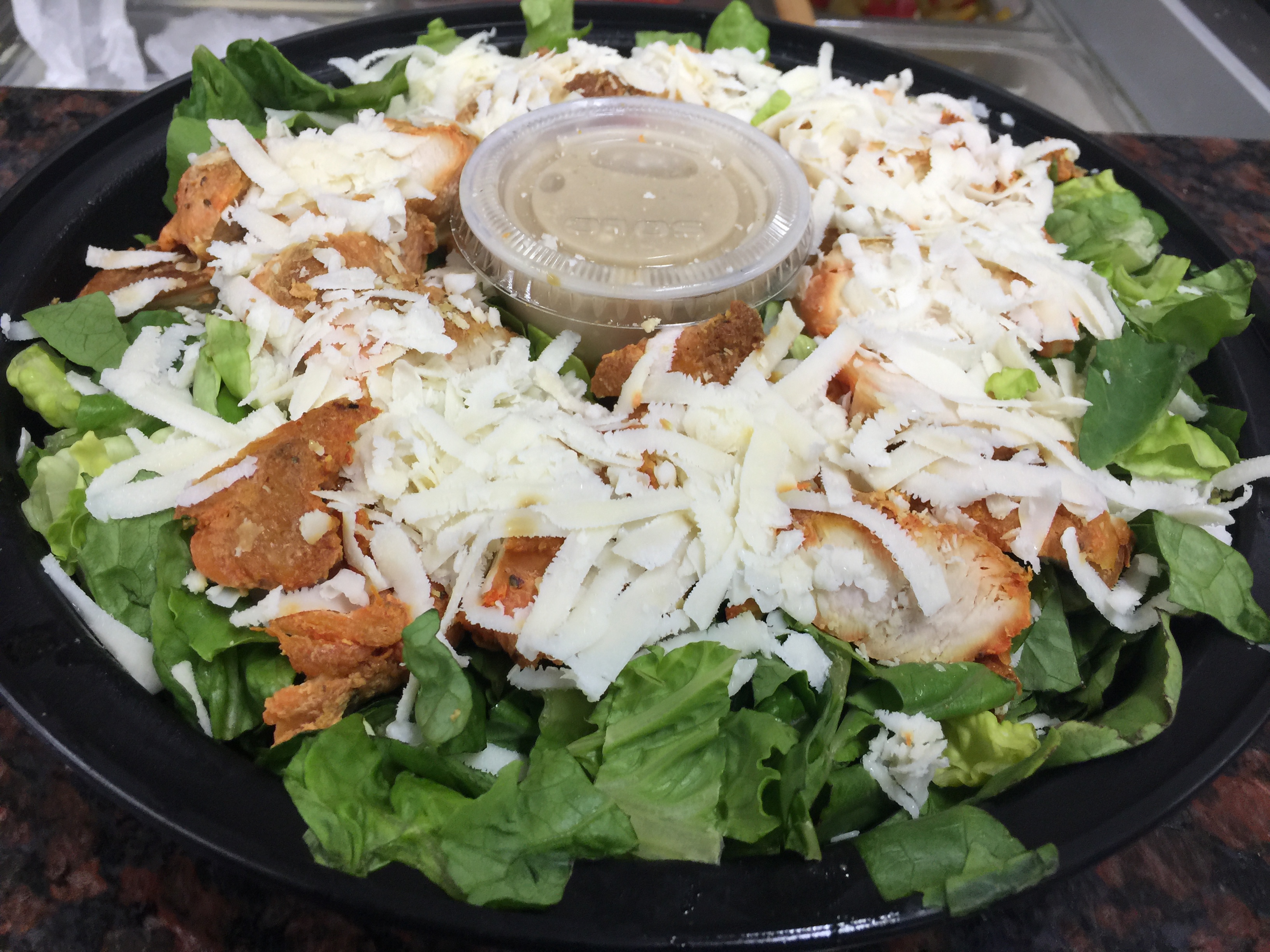 Order Grilled Chicken Caesar Salad food online from Quick Stop store, Philadelphia on bringmethat.com