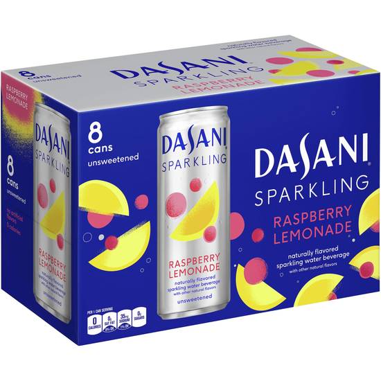 Order Dasani Sparkling Water Raspberry Lemonade Pack Of 8 food online from Deerings Market store, Traverse City on bringmethat.com