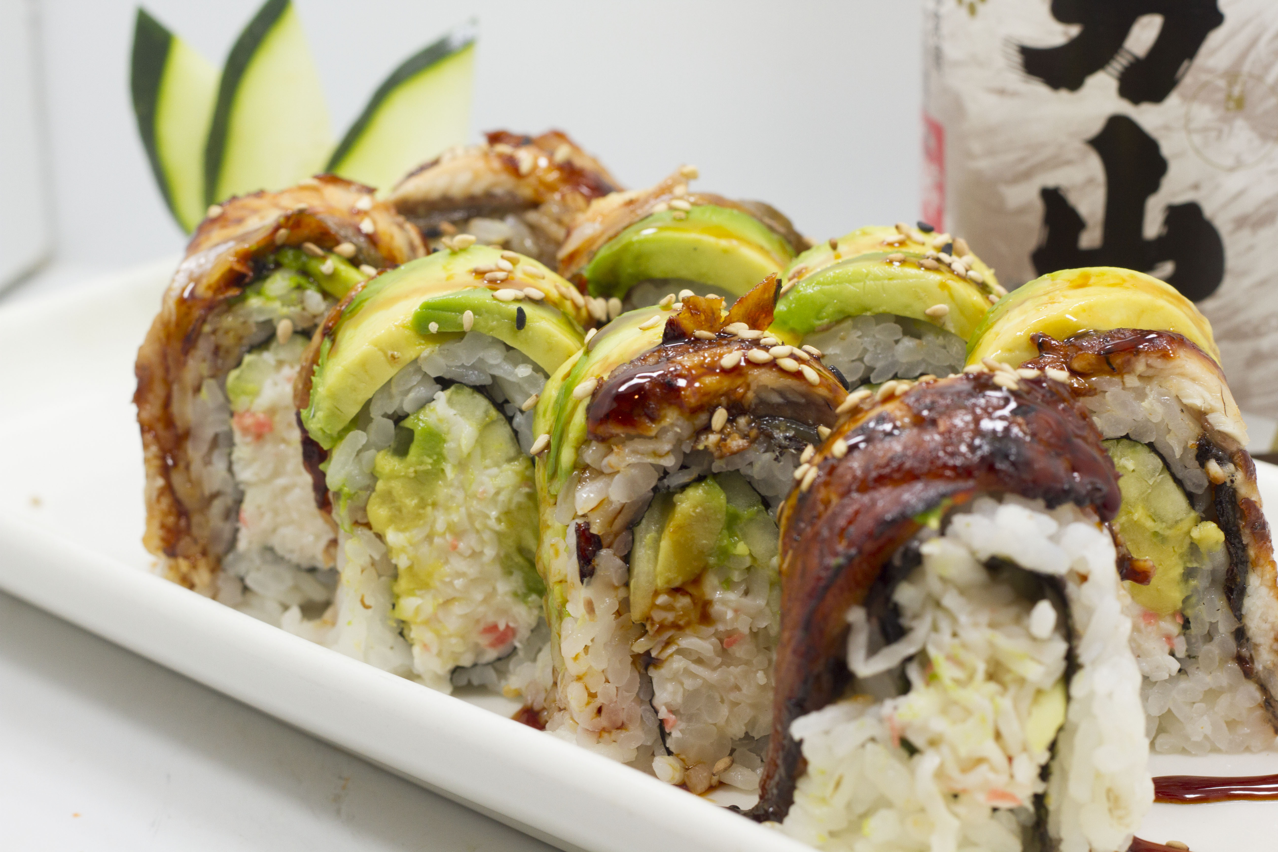 Order Dragon Roll food online from Crazy Fish store, Albuquerque on bringmethat.com