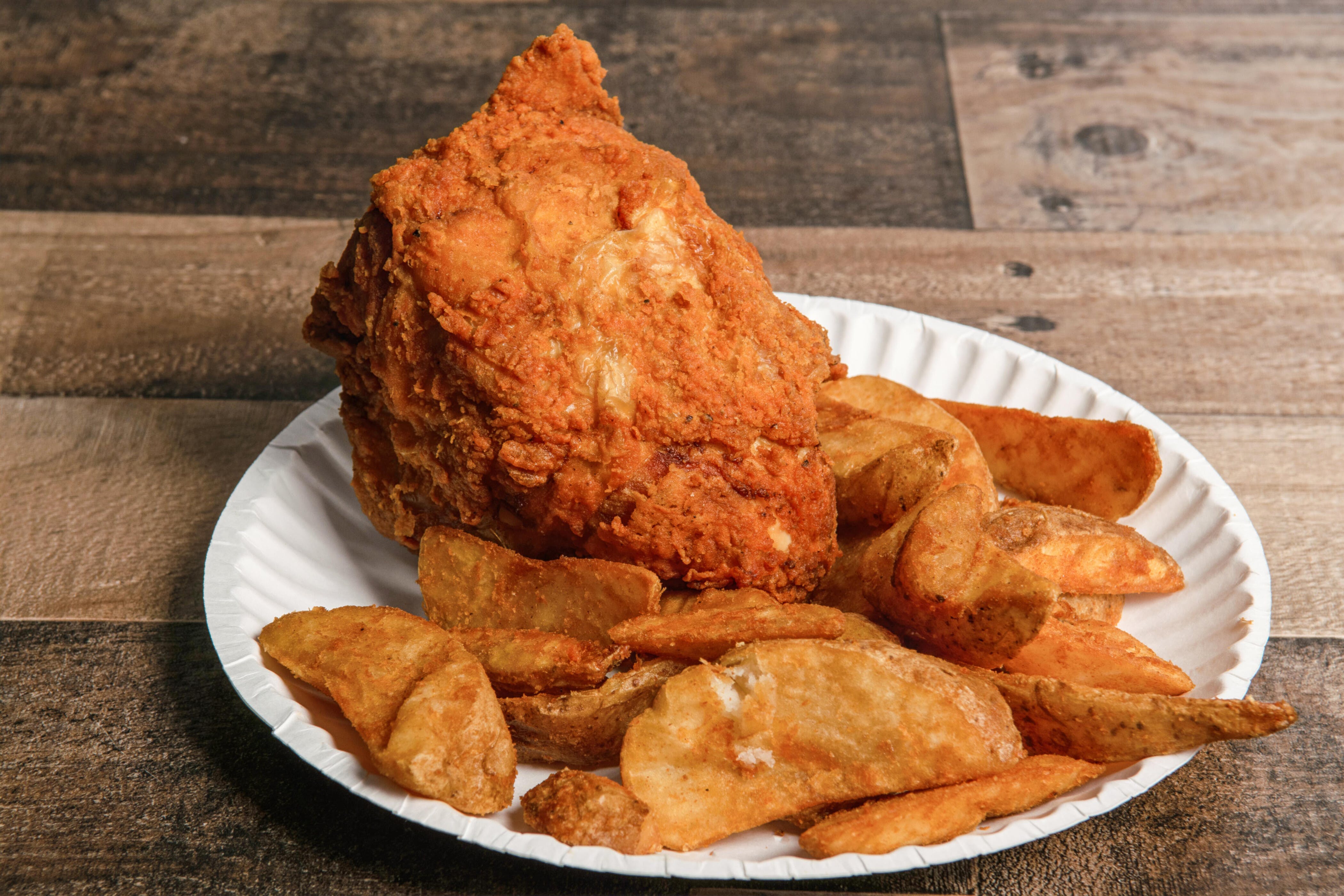 Order 2. Chicken Breast, Small Wedges, Can of Pop - Special food online from Mojoes Chicken store, Rochester on bringmethat.com