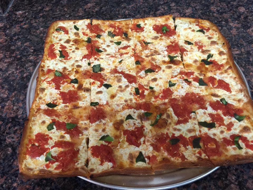 Order Sicilian Thick Square Cheese Pizza - 17'' food online from Frank's Pizza store, Hatboro on bringmethat.com