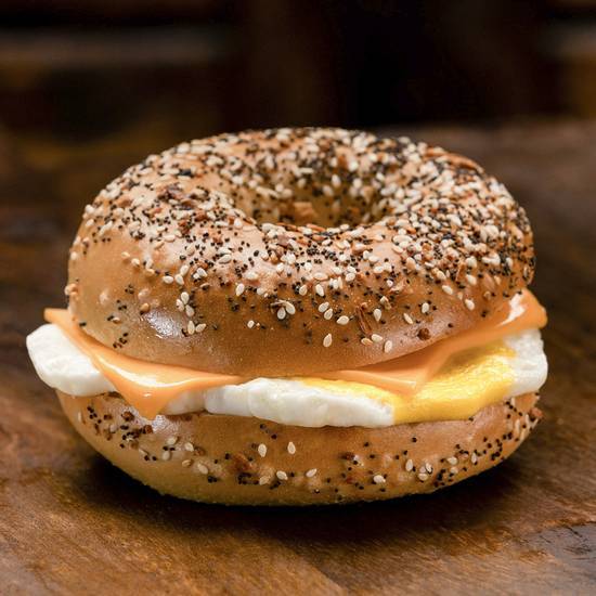 Order Egg and Cheese Bagel food online from Old School Bagel Cafe store, Edmond on bringmethat.com