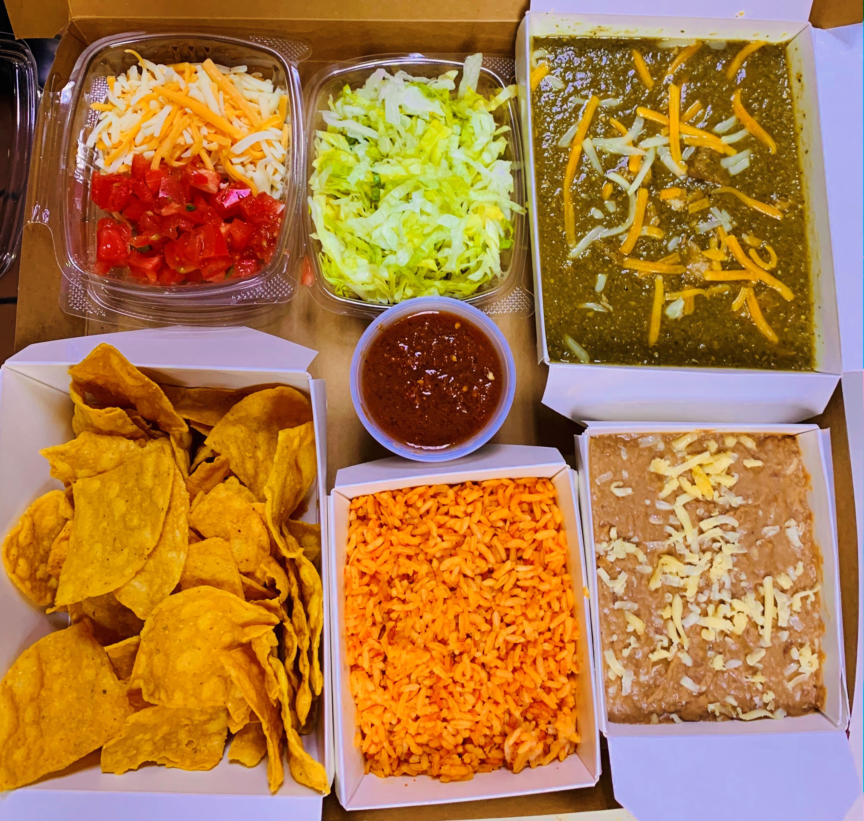Order Mexican Bento Box / Family Meal food online from Guadalajara Fiesta Grill store, Tucson on bringmethat.com