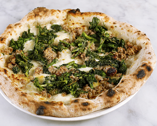 Order Broccoli and Salsiccia Pizza food online from Il Casaro Pizzeria store, San Francisco on bringmethat.com