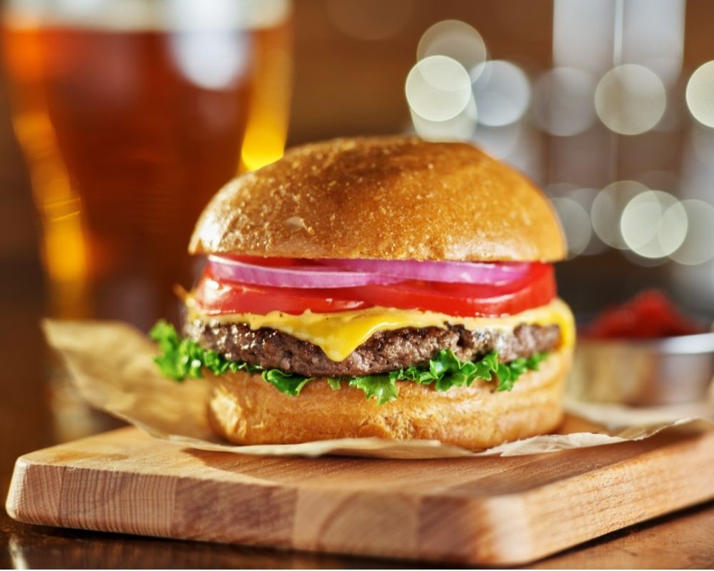Order Cheese Burger food online from Burger And Shakes store, Roosevelt on bringmethat.com