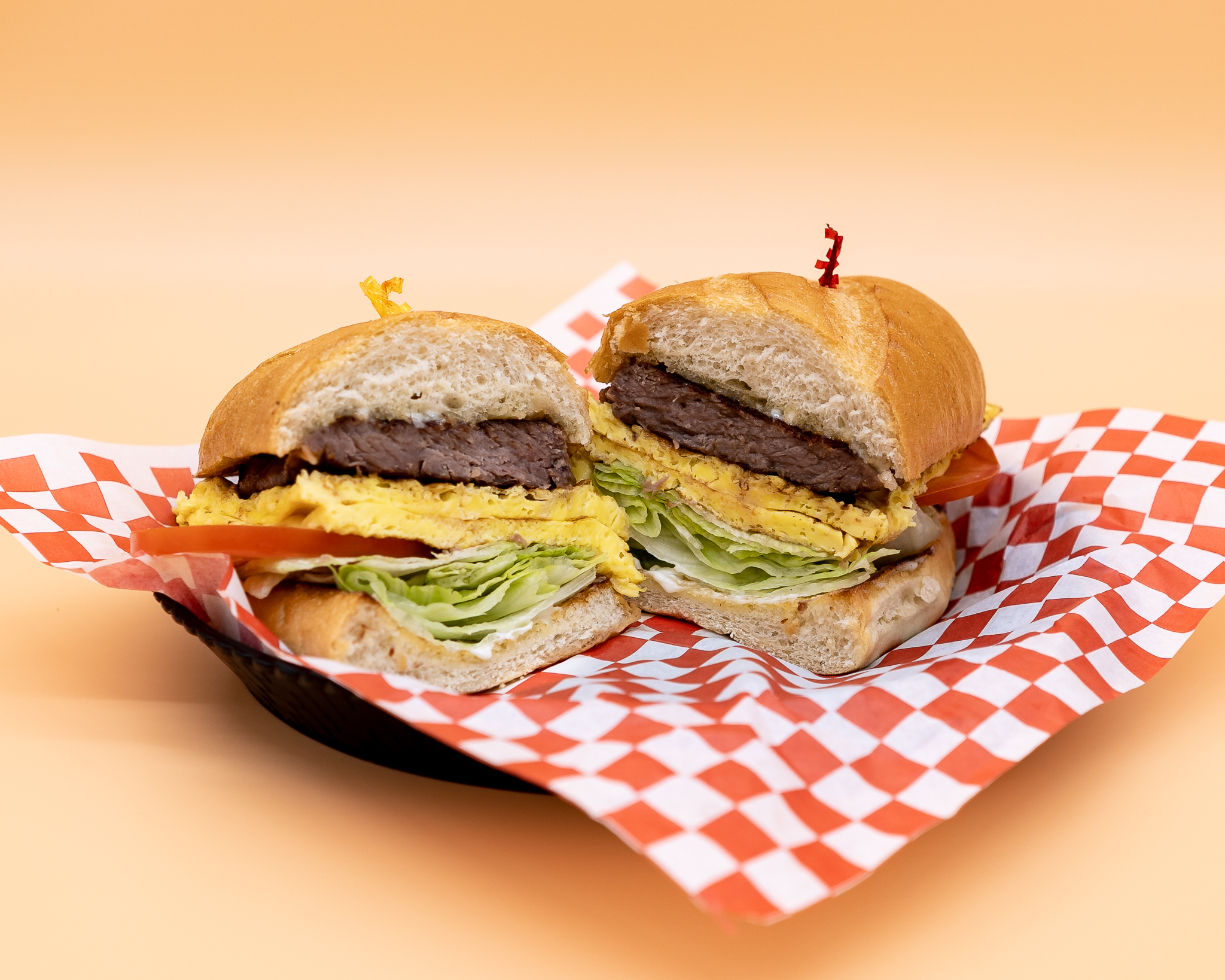 Order Steak and Egg Sandwich  food online from Manuel Burger store, Los Angeles on bringmethat.com