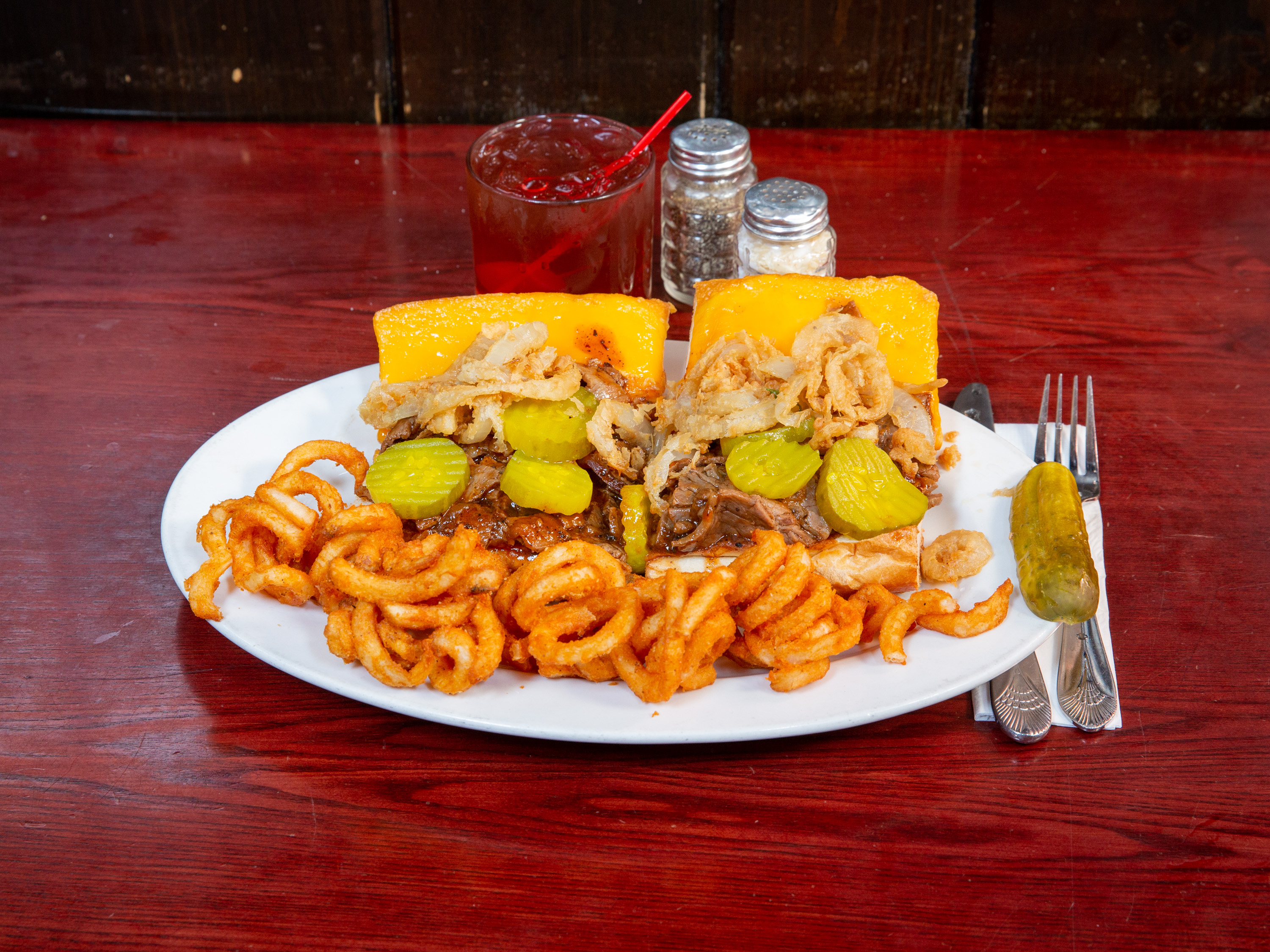 Order Sloppy Cowboy Sandwich food online from NY Firehouse Grille store, Peekskill on bringmethat.com