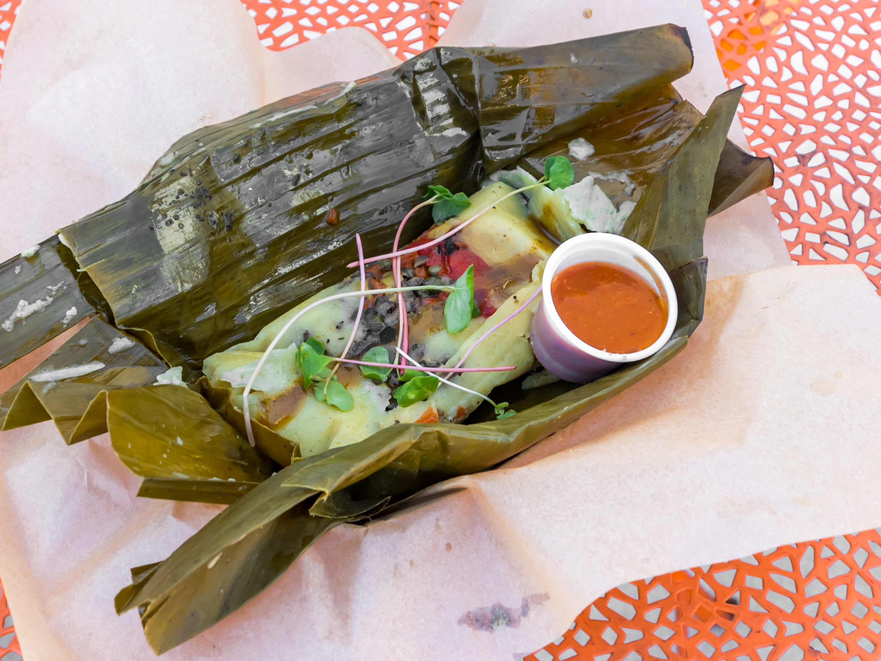 Order Vegan Black bean and Jalapeno Tamales food online from Buen Provecho store, Albuquerque on bringmethat.com