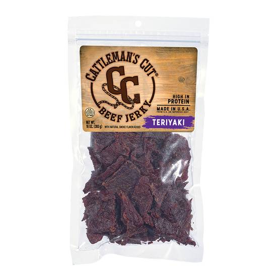Order Cattleman's Cut Beef Jerky Teriyaki (10 oz) food online from Rite Aid store, Yamhill County on bringmethat.com