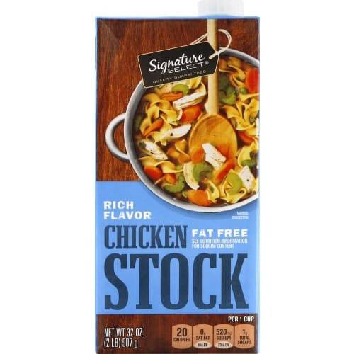 Order Signature Select · Fat Free Chicken Stock (32 oz) food online from Vons store, Hermosa Beach on bringmethat.com