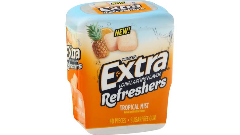 Order Extra Refreshers Tropical Mist Chewing Gum - 40 Ct food online from Trumbull Mobil store, Trumbull on bringmethat.com