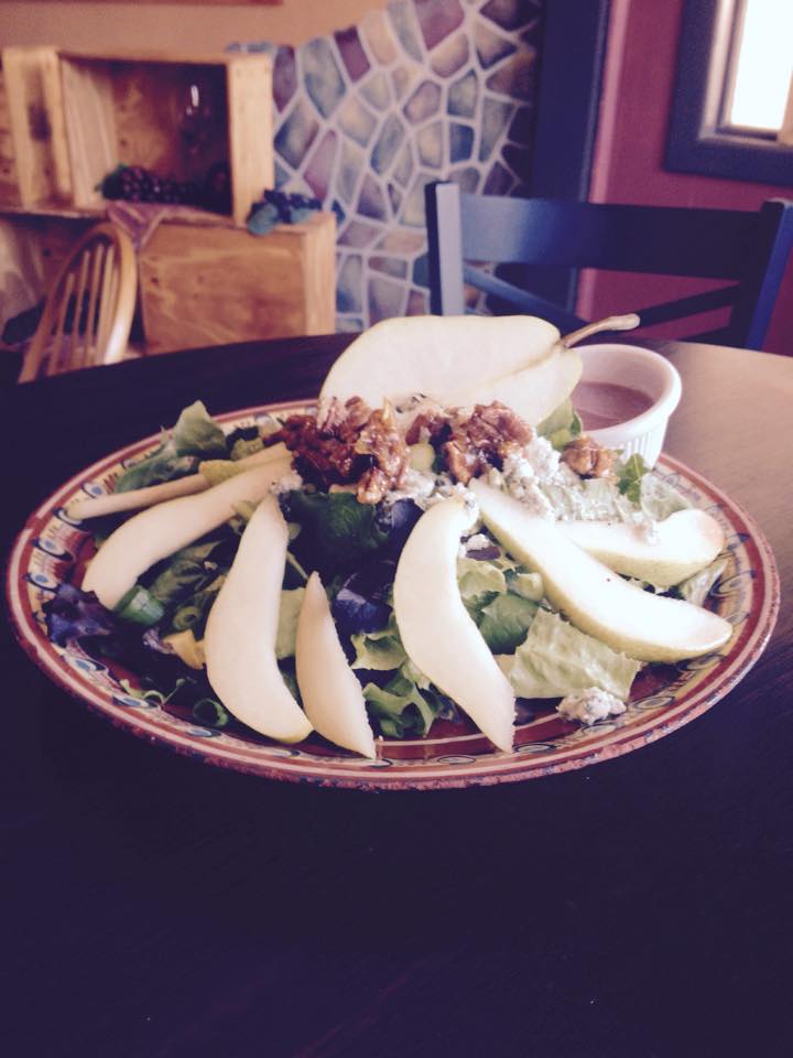 Order Pear Salad with Feta food online from Naslada Bistro store, Bowling Green on bringmethat.com