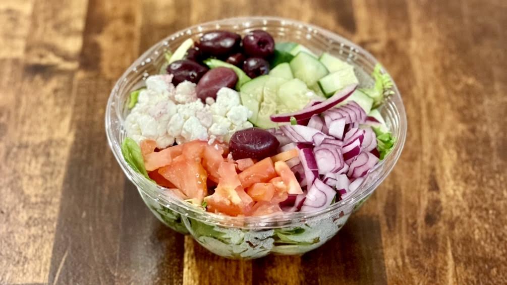 Order Greek Salad food online from Empire Bagels store, Brewster on bringmethat.com