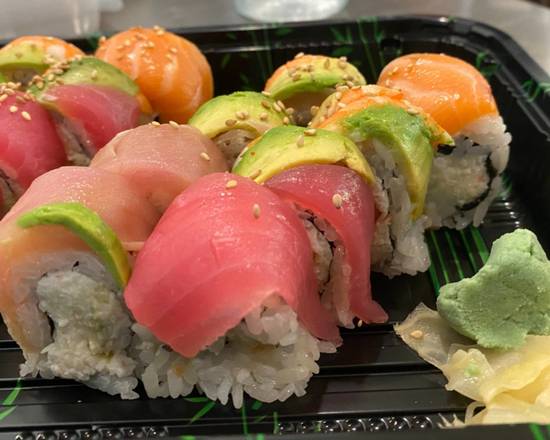 Order Rainbow Roll food online from Kampai Sushi store, Los Alamitos on bringmethat.com