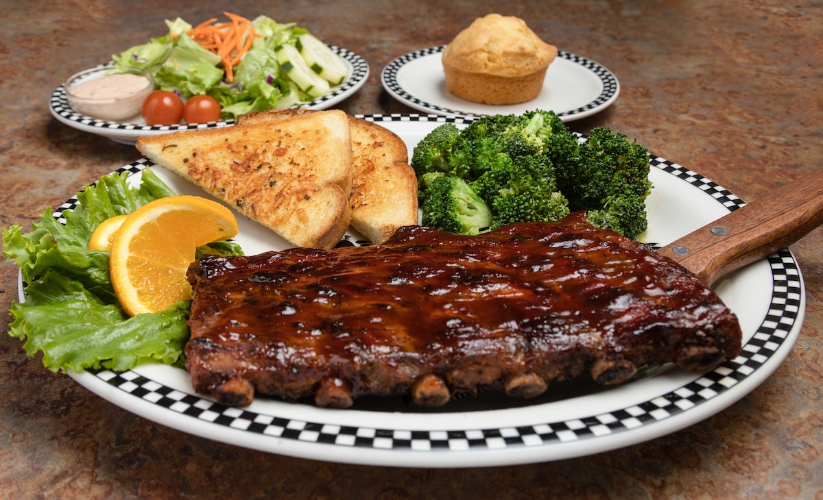 Order BBQ Ribs food online from Black Bear Diner store, Colorado Springs on bringmethat.com