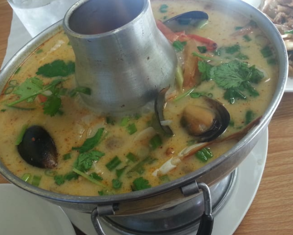 Order Seafood Coconut Soup  food online from Khun Moo Thai Kitchen store, Northridge on bringmethat.com