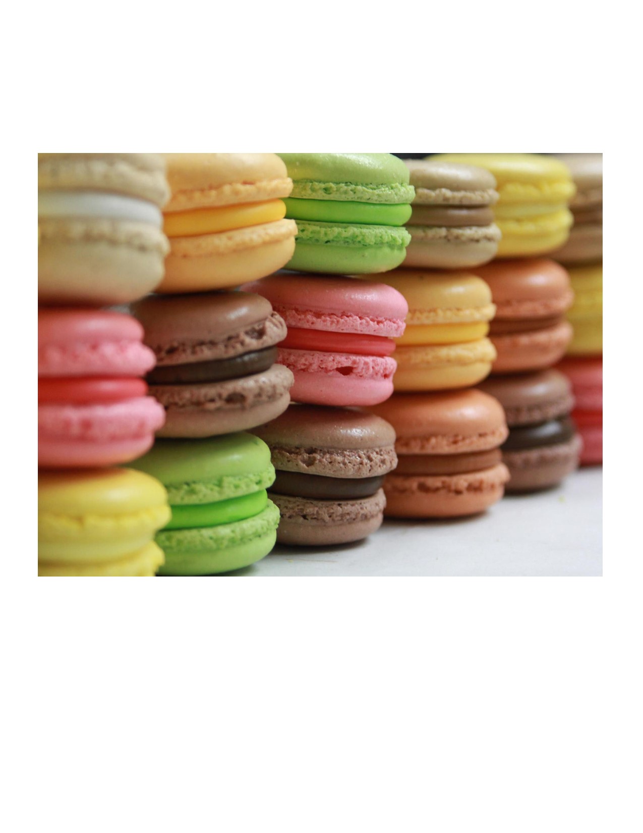 Order Macarons ( 3 pieces) food online from Vivi Cafe store, Quincy on bringmethat.com