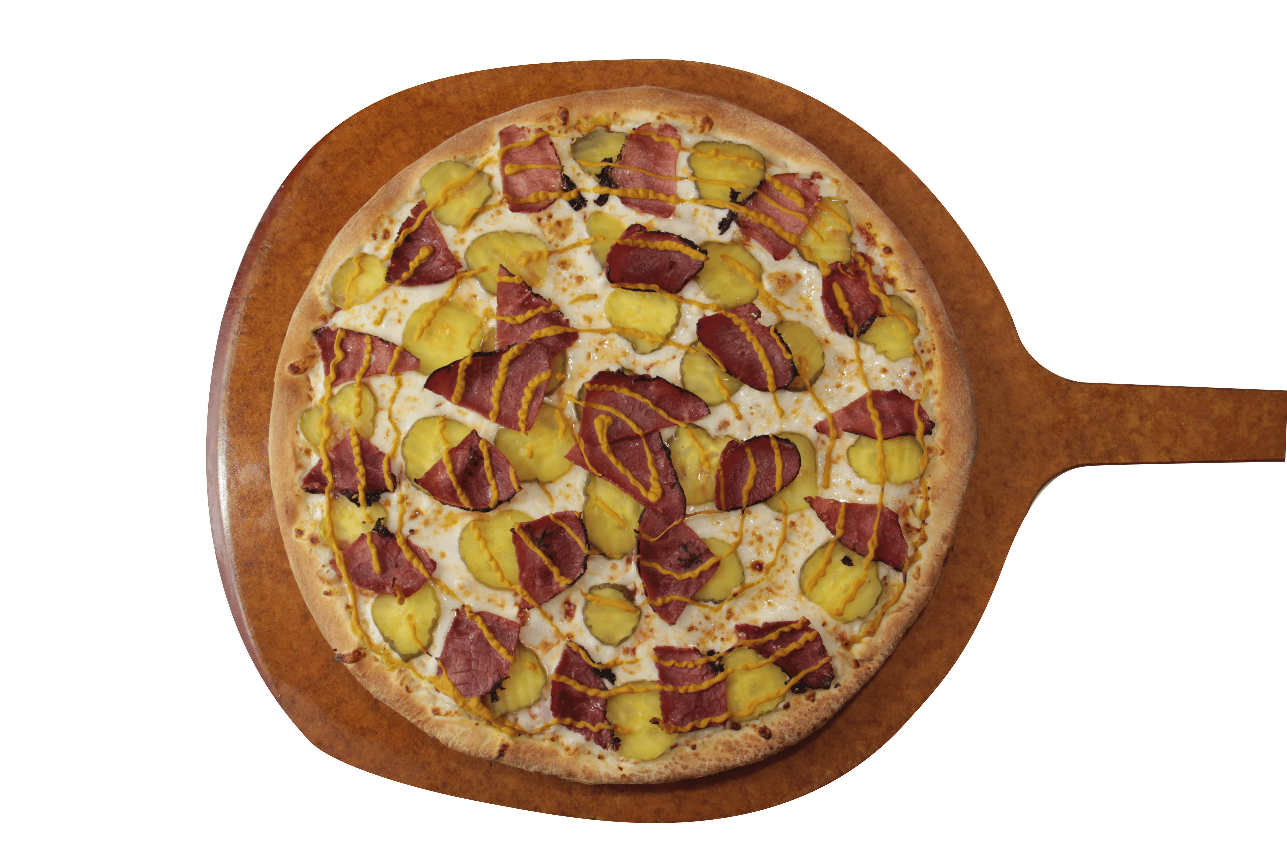 Order Pastrami Specialty Pizza food online from Tumby Pizza store, Los Angeles on bringmethat.com