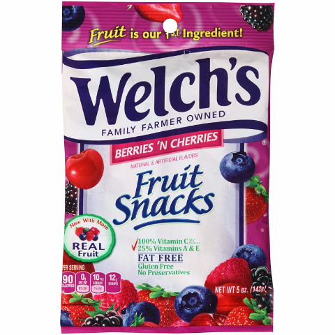 Order Welch's Berries 'N Cherries Fruit Snacks 5oz food online from 7-Eleven store, Lavon on bringmethat.com