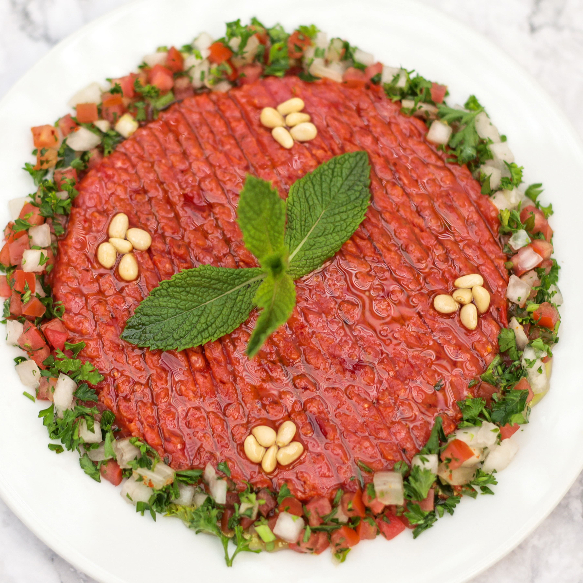 Order Kibbeh Nayeh food online from Olive And Grill store, Studio City on bringmethat.com