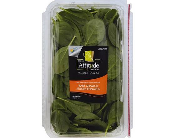 Order Fresh Attitude Baby Spinach (5 oz) food online from Ctown Supermarkets store, Uniondale on bringmethat.com