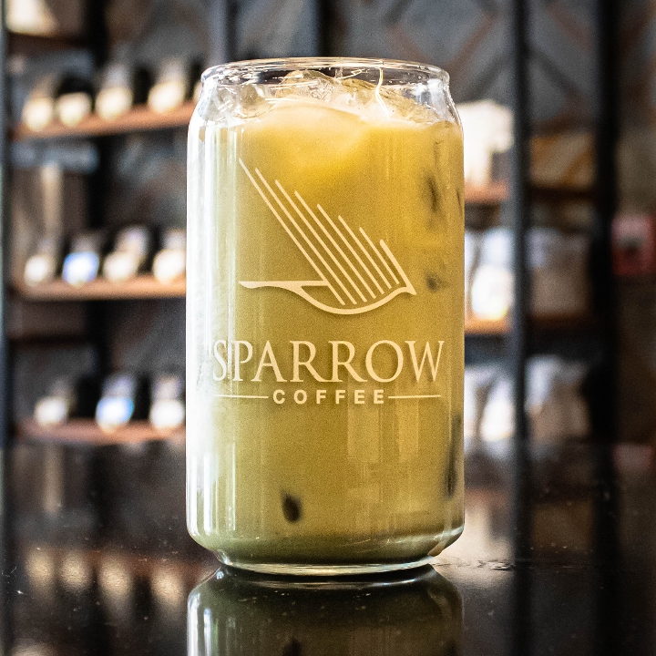 Order Iced Matcha (16oz) food online from Sparrow Coffee store, Naperville on bringmethat.com