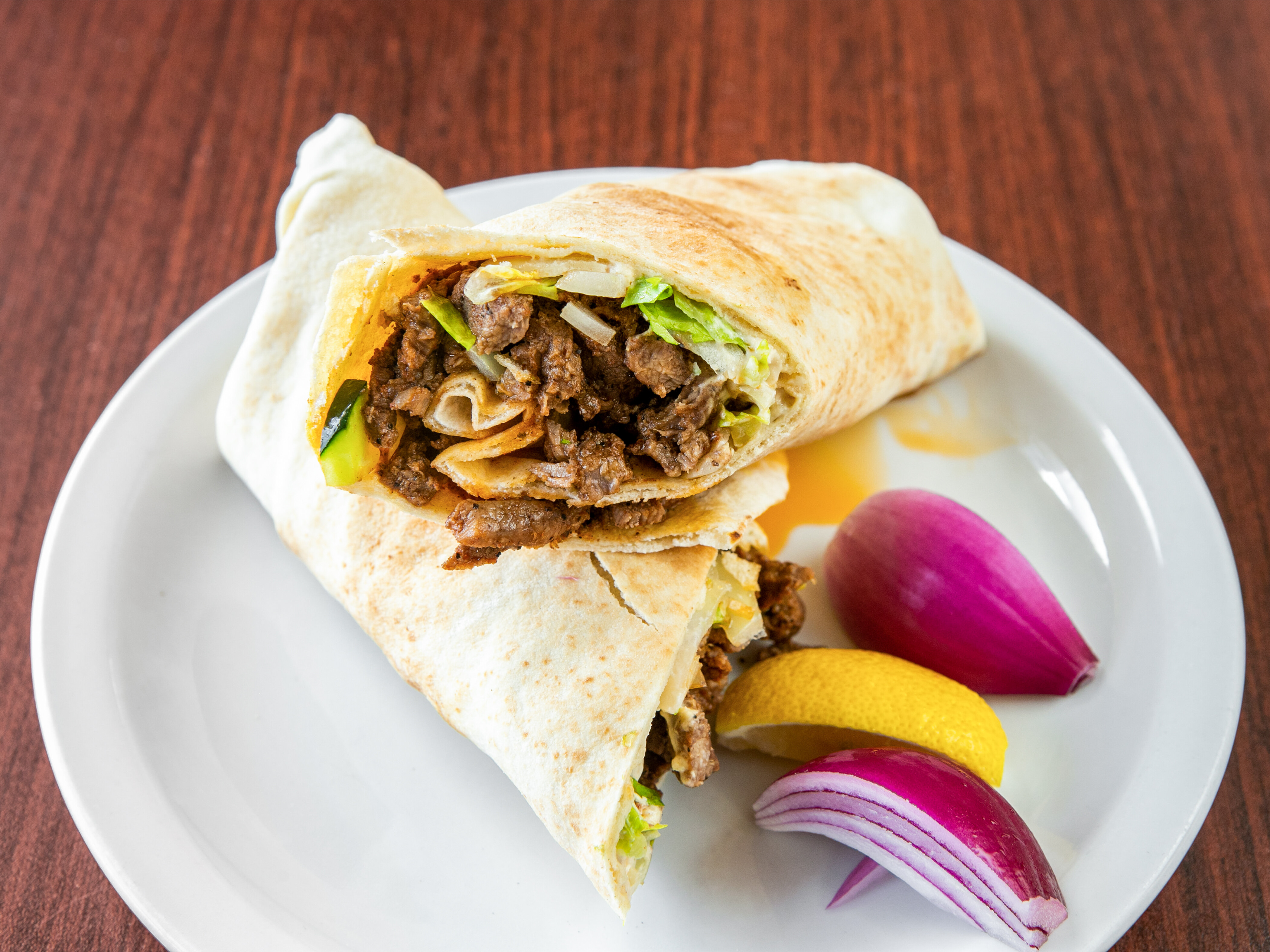 Order Chicken Shawarma Wrap food online from Shahi Cafe store, Austin on bringmethat.com