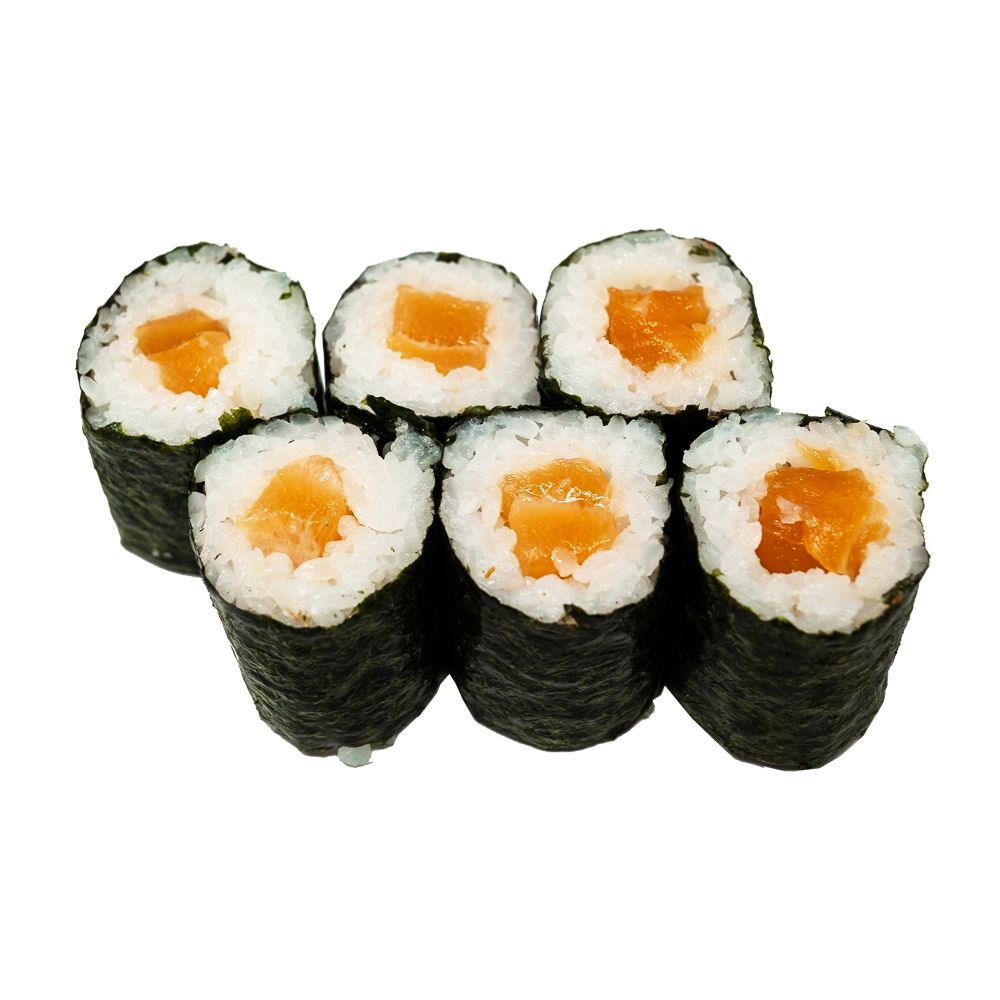 Order Spicy Salmon Maki food online from Hikari Sushi & Bar store, San Francisco on bringmethat.com
