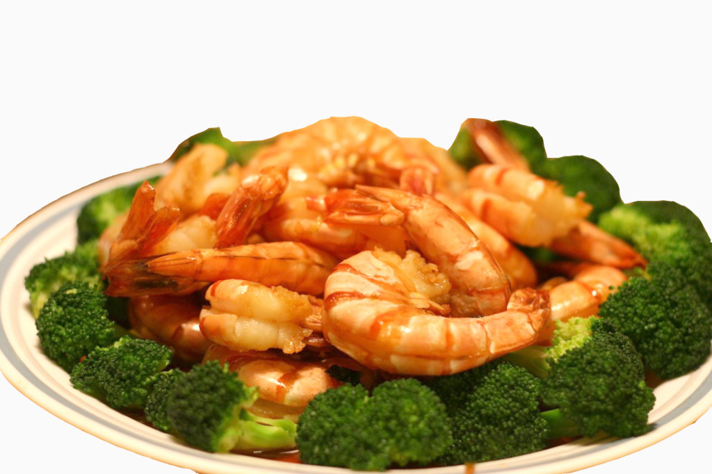 Order Shrimp with Broccoli Combination Platter芥蓝虾+卷 food online from Oriental Kitchen store, Philadelphia on bringmethat.com