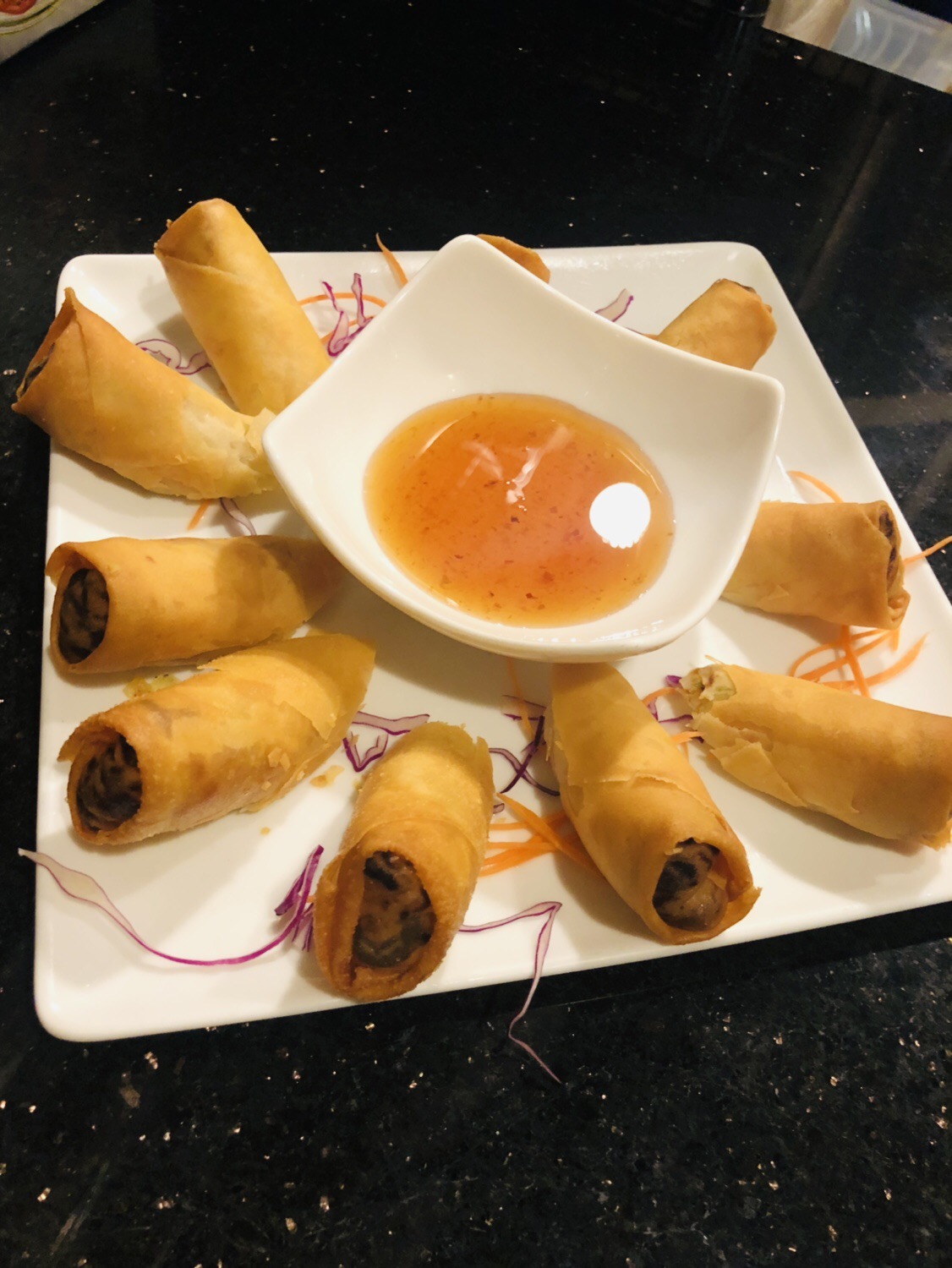 Order Egg Rolls food online from Exotic Thai Cafe store, Woodland Hills on bringmethat.com