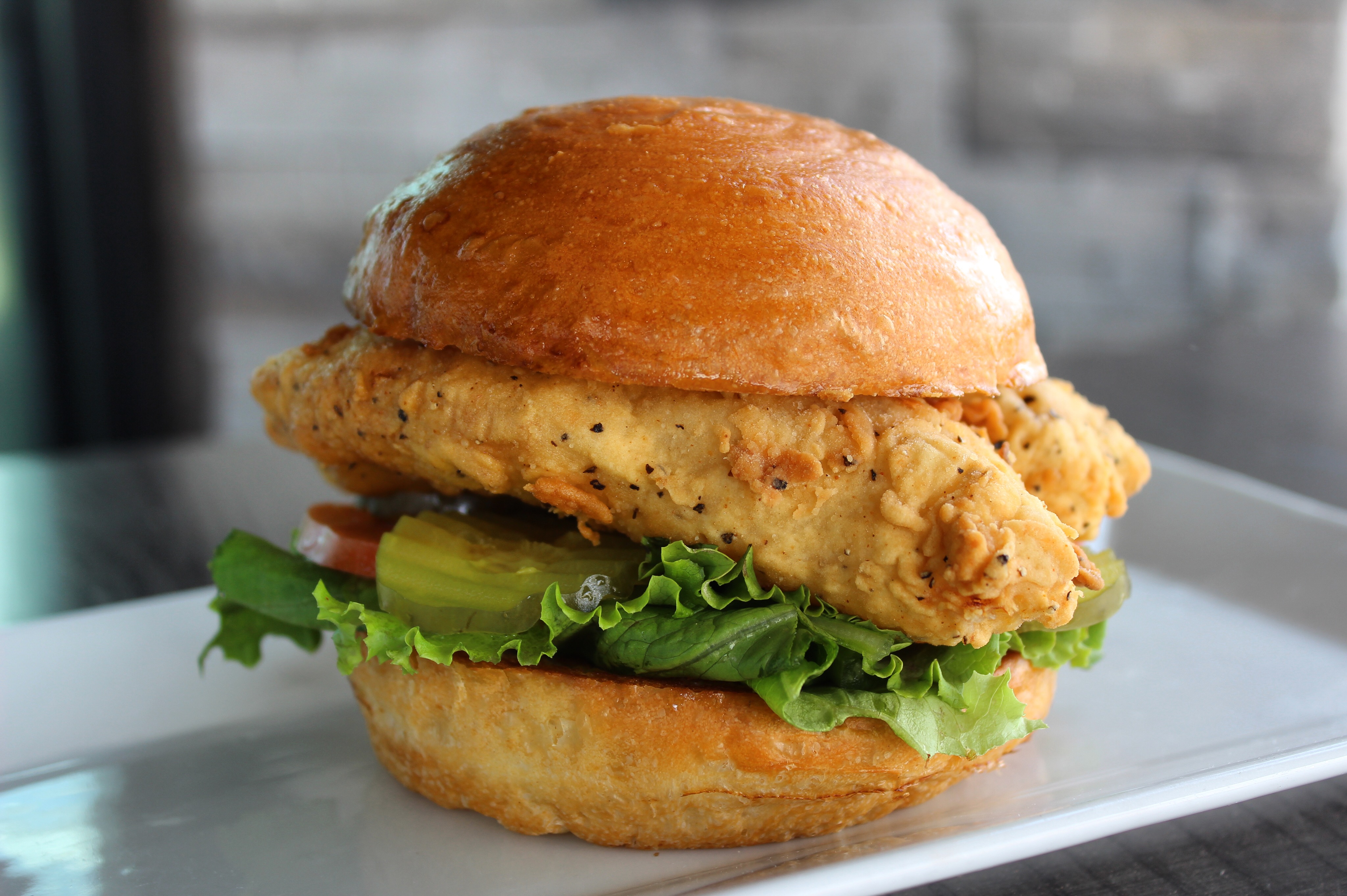 Order The Fried Chicken Sandwich food online from 11|17 store, Mckinney on bringmethat.com