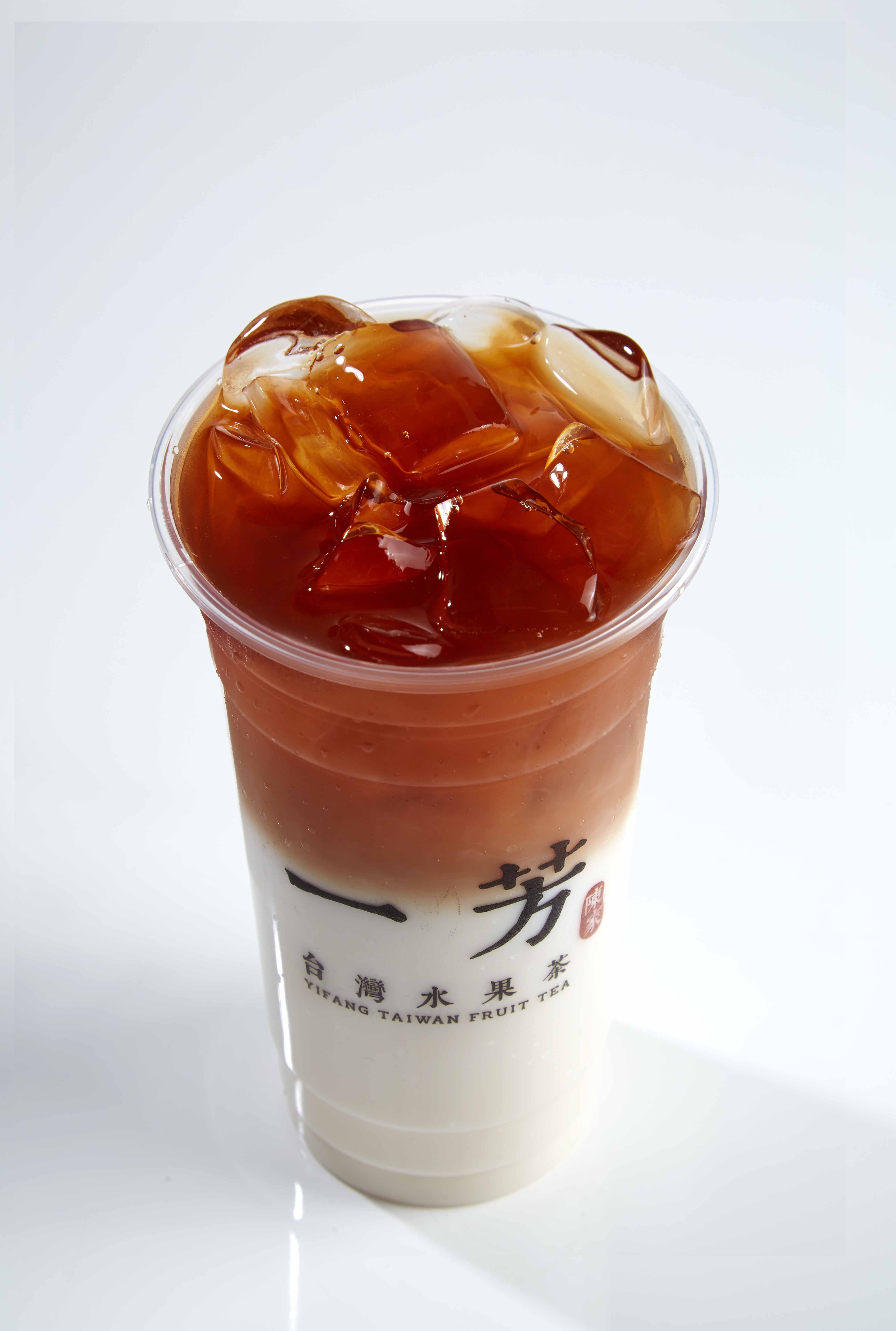 Order Black Tea Latte 紅茶鮮奶 food online from Yifang Taiwan Fruit Tea store, Berkeley on bringmethat.com