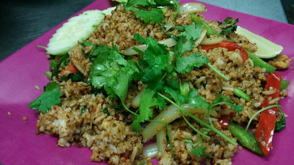 Order Spicy Basil Fried Rice food online from Thailand Restaurant store, Beaverton on bringmethat.com