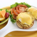 Order Crab Cake Benny food online from Scramblers store, Canton on bringmethat.com